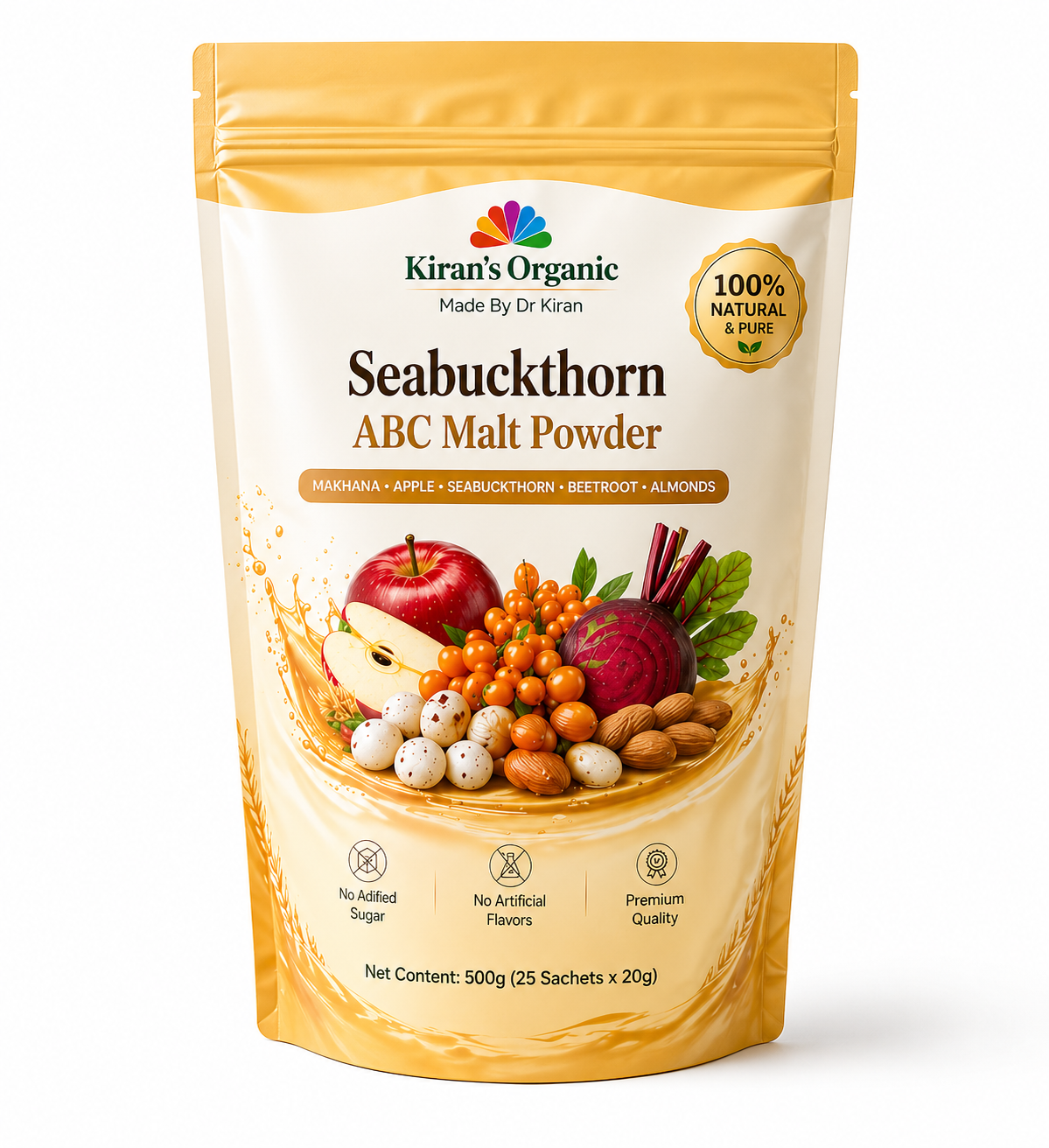Organic Sea buckthorn malt powder