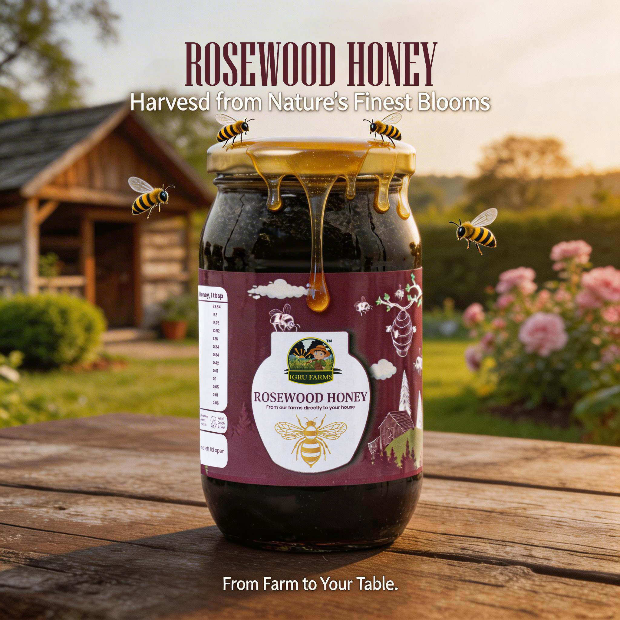 Rosewood honey